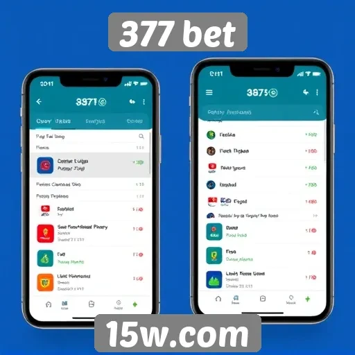 Experiência do usuário em dispositivos móveis na 377 bet